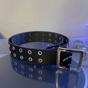 Black Belt With Double Holes
